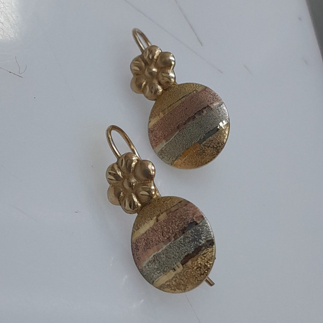 ARETES PAR ORO 10 K 1,20 GRMS (SEMINUEVO)