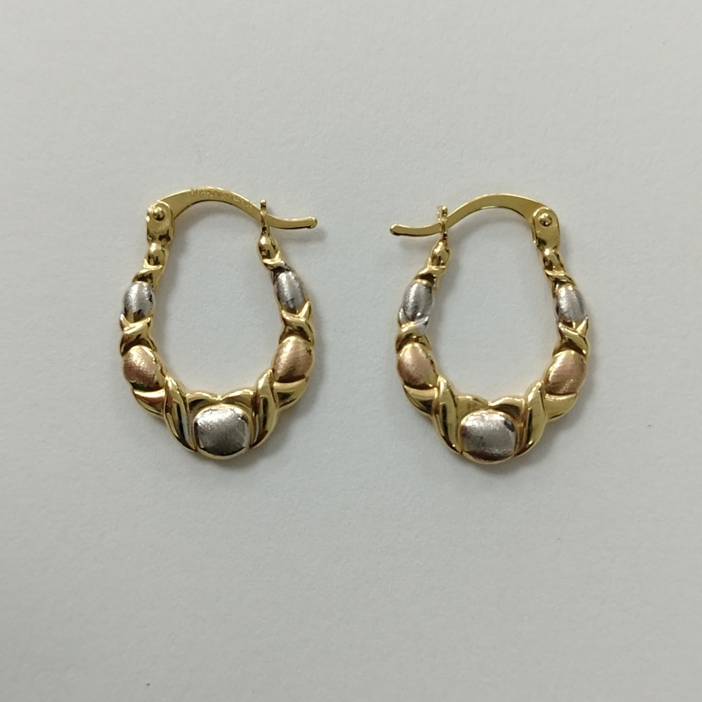 ARETES PAR ORO 14 K 1,00 GRMS (SEMINUEVO)