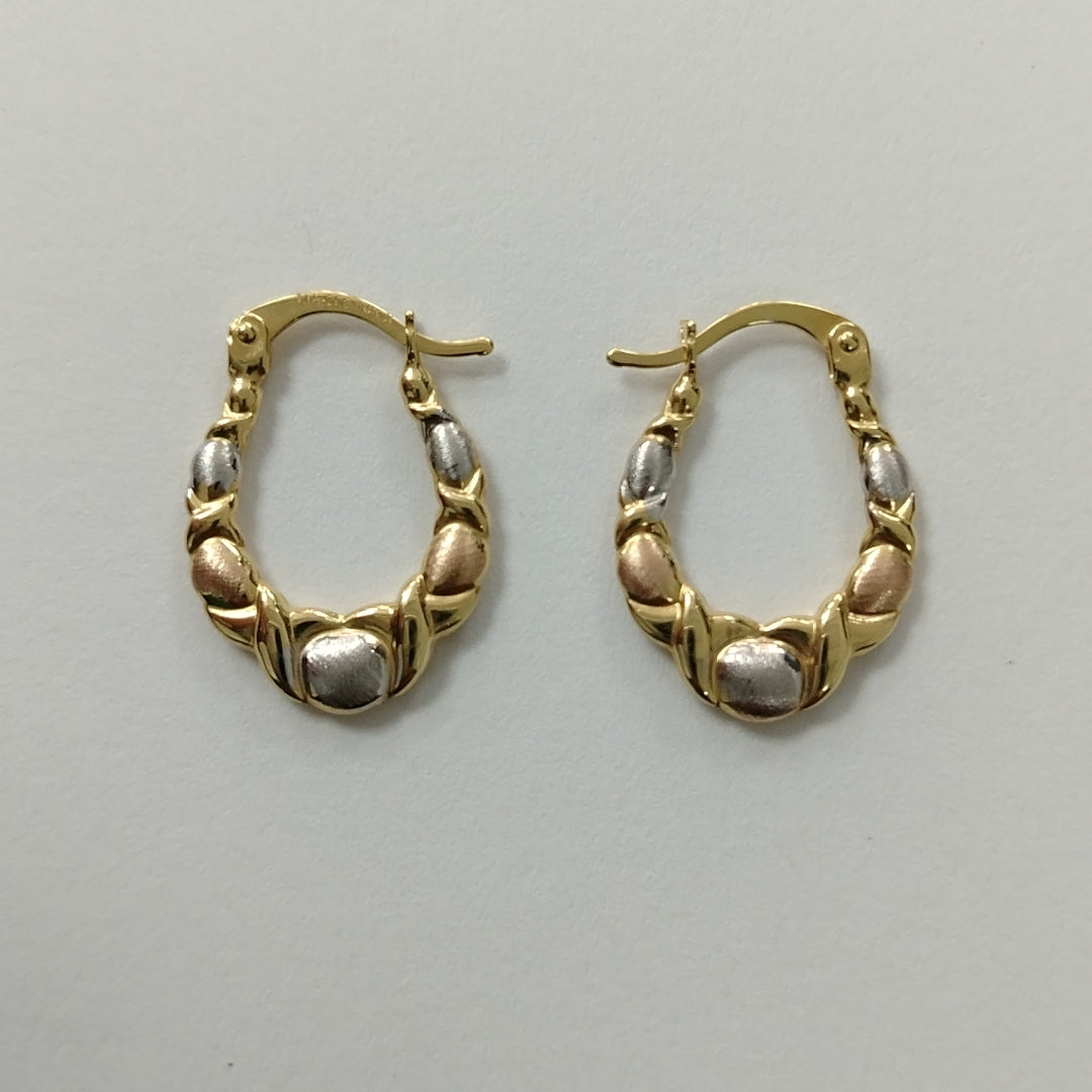 ARETES PAR ORO 14 K 1,00 GRMS (SEMINUEVO)