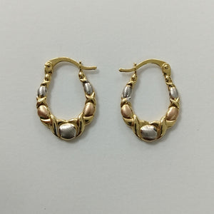 ARETES PAR ORO 14 K 1,00 GRMS (SEMINUEVO)