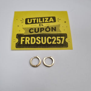 ARRACADAS PAR ORO 14 K 1,30 GRMS (SEMINUEVO)