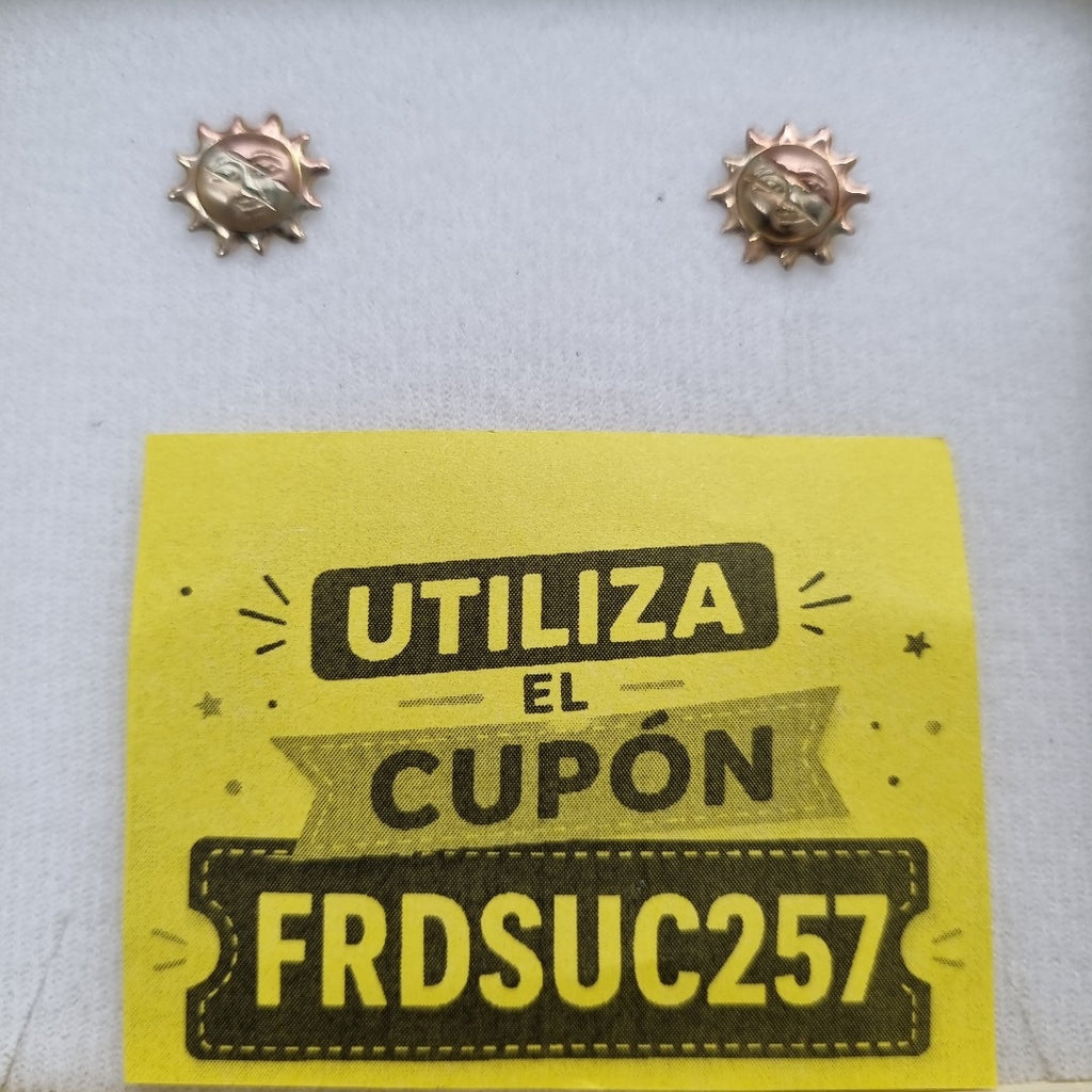 BROQUELES PAR ORO,ORO COMBINADO 10 K 0,60 GRMS (SEMINUEVO)