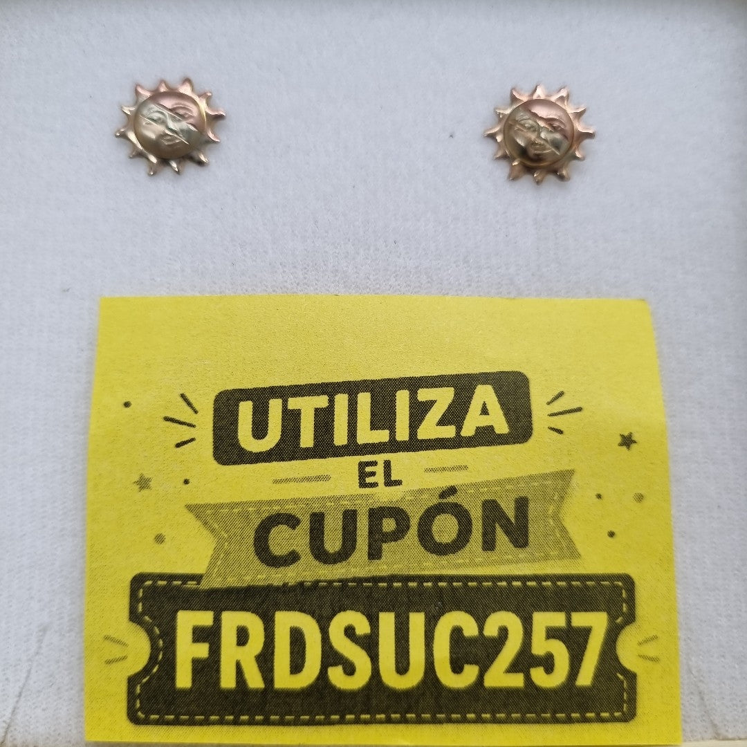 BROQUELES PAR ORO,ORO COMBINADO 10 K 0,60 GRMS (SEMINUEVO)
