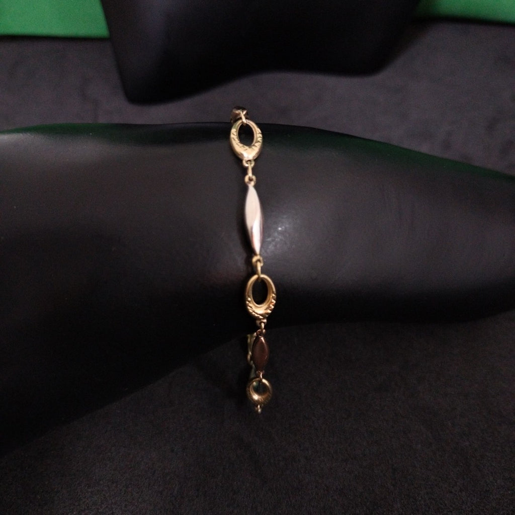PULSERA ORO COMBINADO 10 K 3,00 GRMS (SEMINUEVO)
