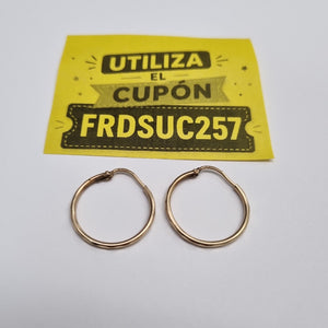 ARRACADAS PAR ORO 10 K 1.1 GRMS (SEMINUEVO)