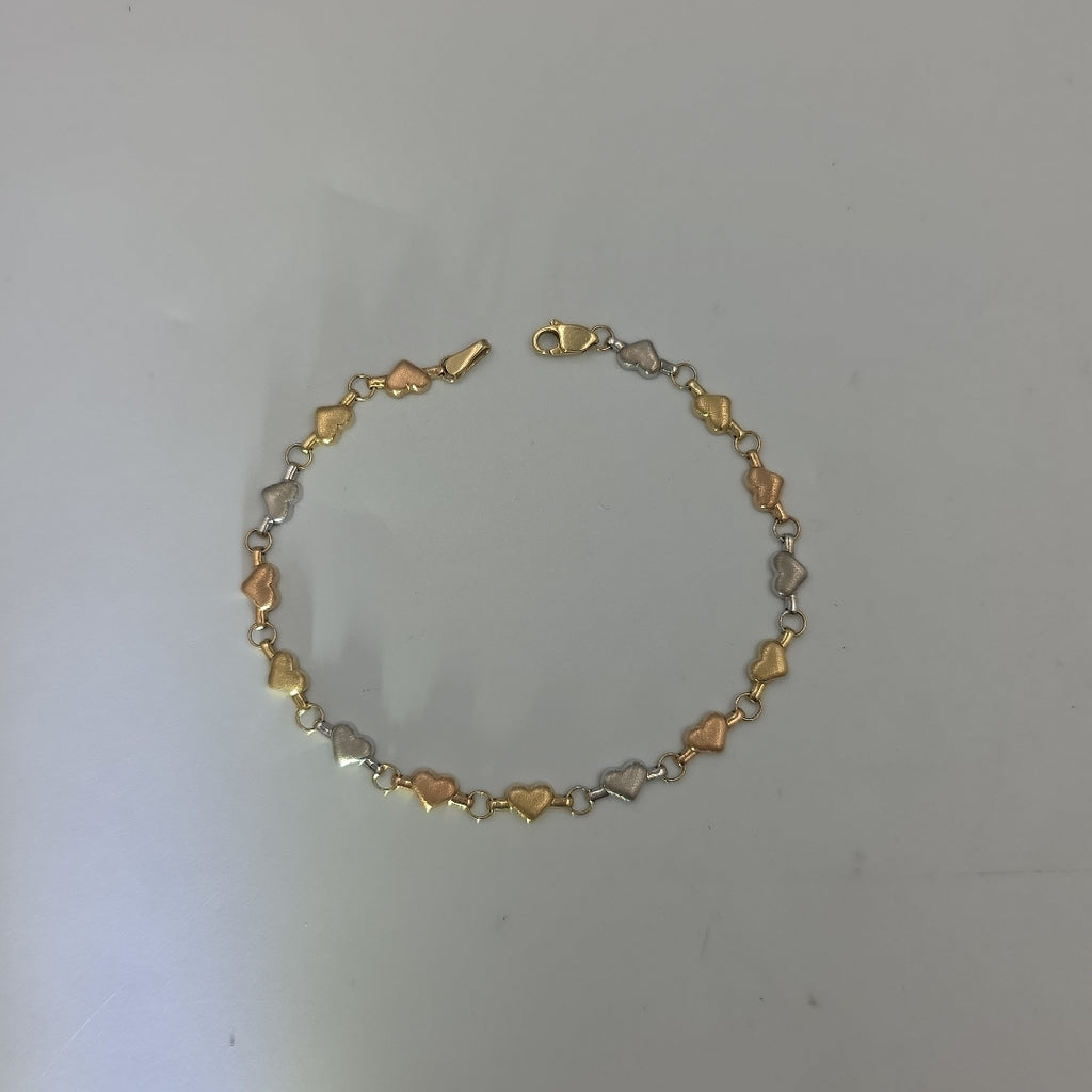 PULSERA ORO, ORO COMBINADO 14 K 3.4 GRMS (SEMINUEVO)