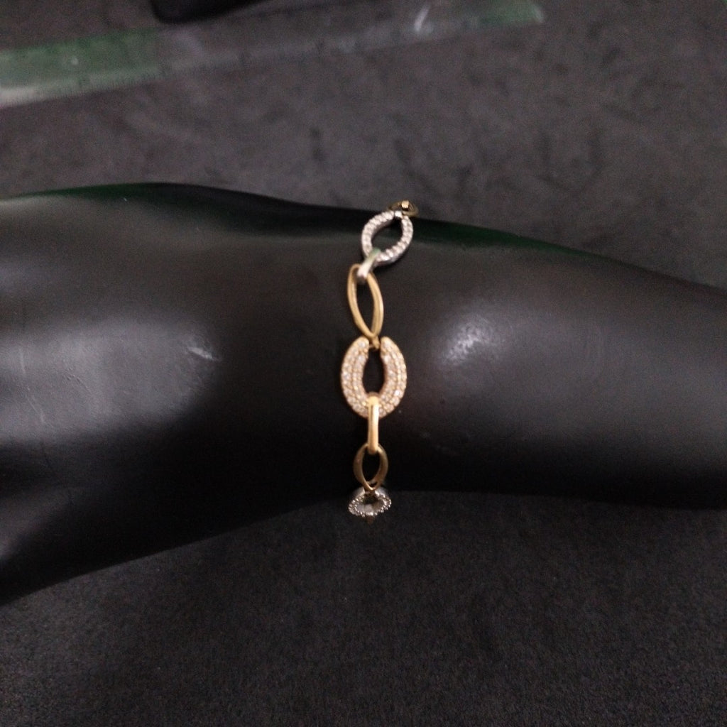 PULSERA ORO COMBINADO 14 K 4,20 GRMS (SEMINUEVO)
