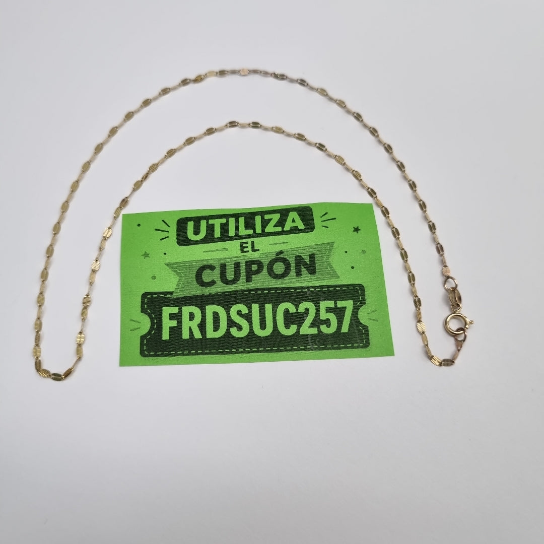 CADENA ORO 10 K 0,90 GRMS (SEMINUEVO)