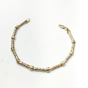 PULSERA ORO,ORO MUY BAJO,ORO COMBINADO 8 K 3,30 GRMS (SEMINUEVO)