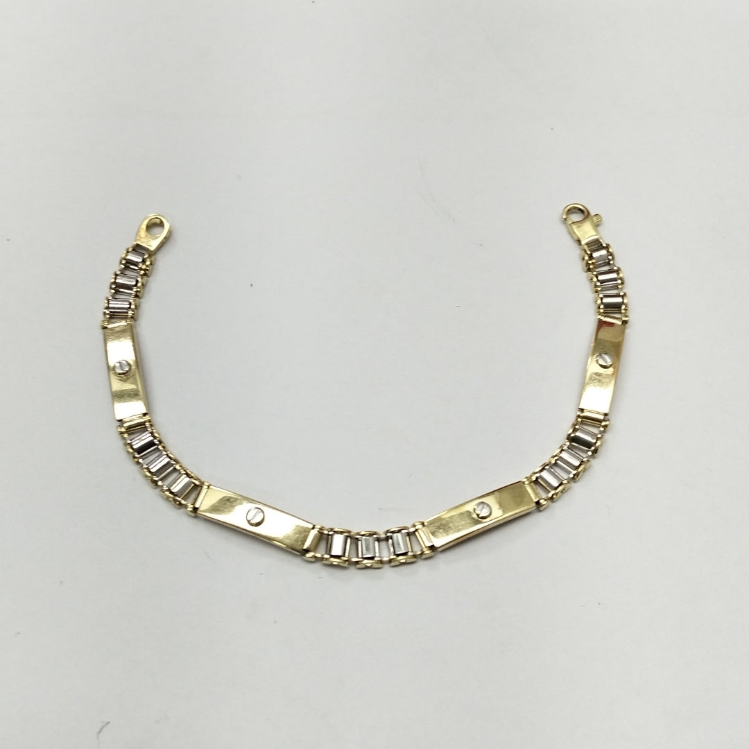 PULSERA ORO,ORO BLANCO 14 K 12,40 GRMS (SEMINUEVO)