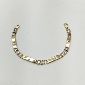 PULSERA ORO,ORO BLANCO 14 K 12,40 GRMS (SEMINUEVO)