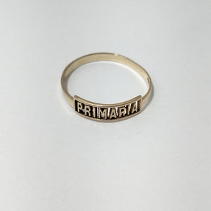 ANILLO DE GRADUACIÓN ORO 10 K 0.9 GRMS (SEMINUEVO)