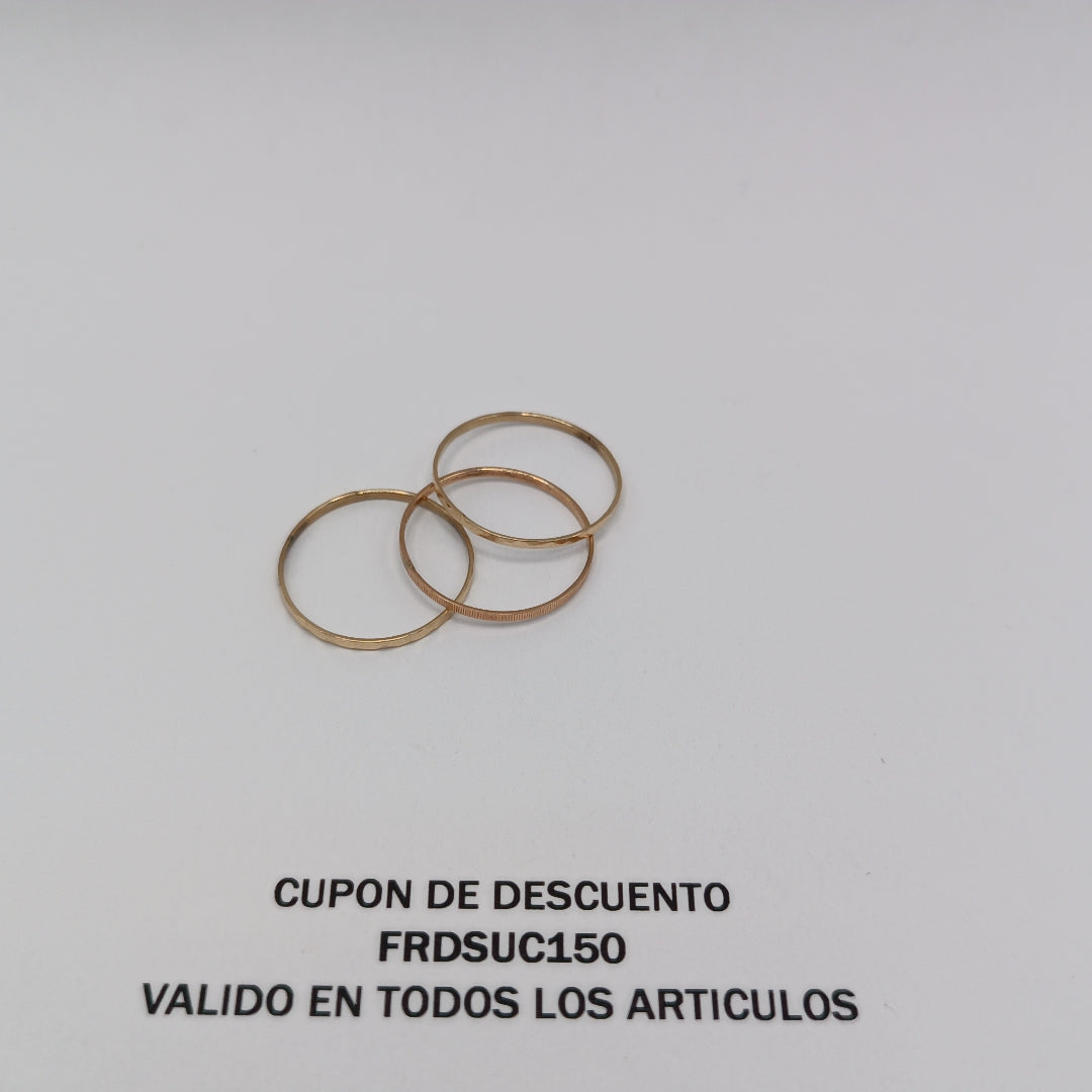 ANILLO ORO 14 K 1,20 GRMS (SEMINUEVO)