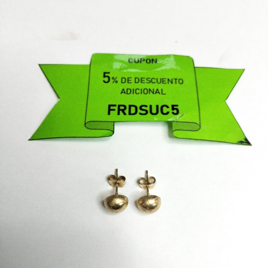 BROQUELES PAR ORO 14 K 1.7 GRMS (SEMINUEVO)