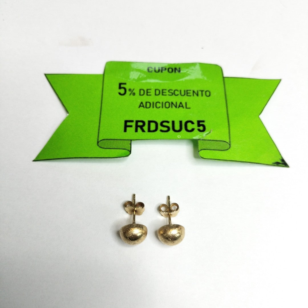 BROQUELES PAR ORO 14 K 1.7 GRMS (SEMINUEVO)