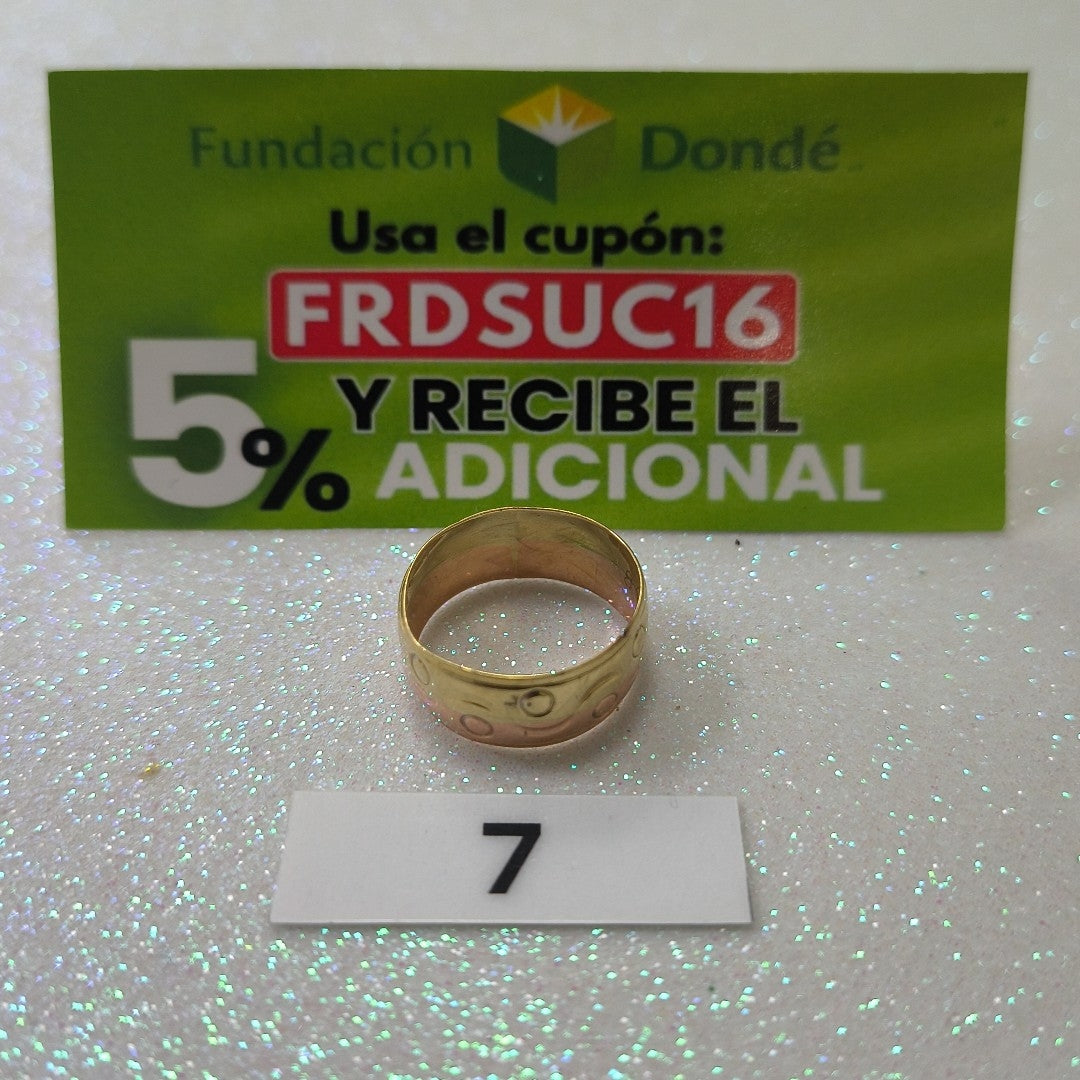 ARGOLLA ORO 10 K 2.1 GRMS (SEMINUEVO)