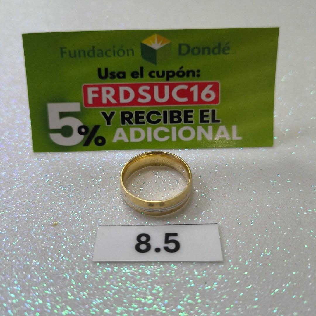 ARGOLLA ORO,ORO COMBINADO 14 K 2,90 GRMS (SEMINUEVO)