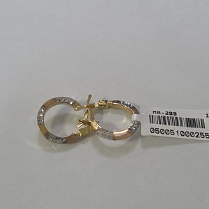 ARRACADAS ORO 14K 1.5 (NUEVO)