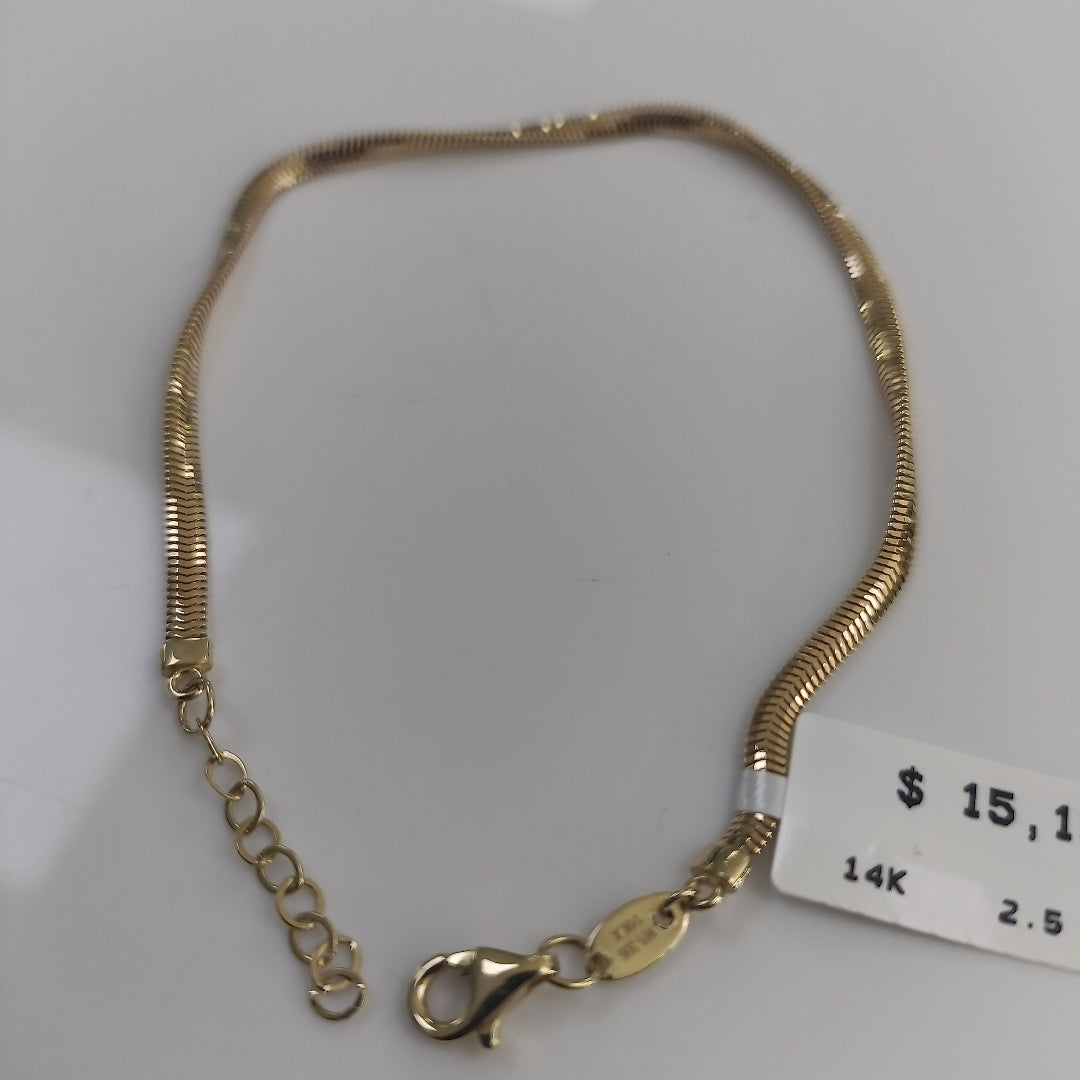 PULSERAS DAMA ORO 14K 2.5 (NUEVO)