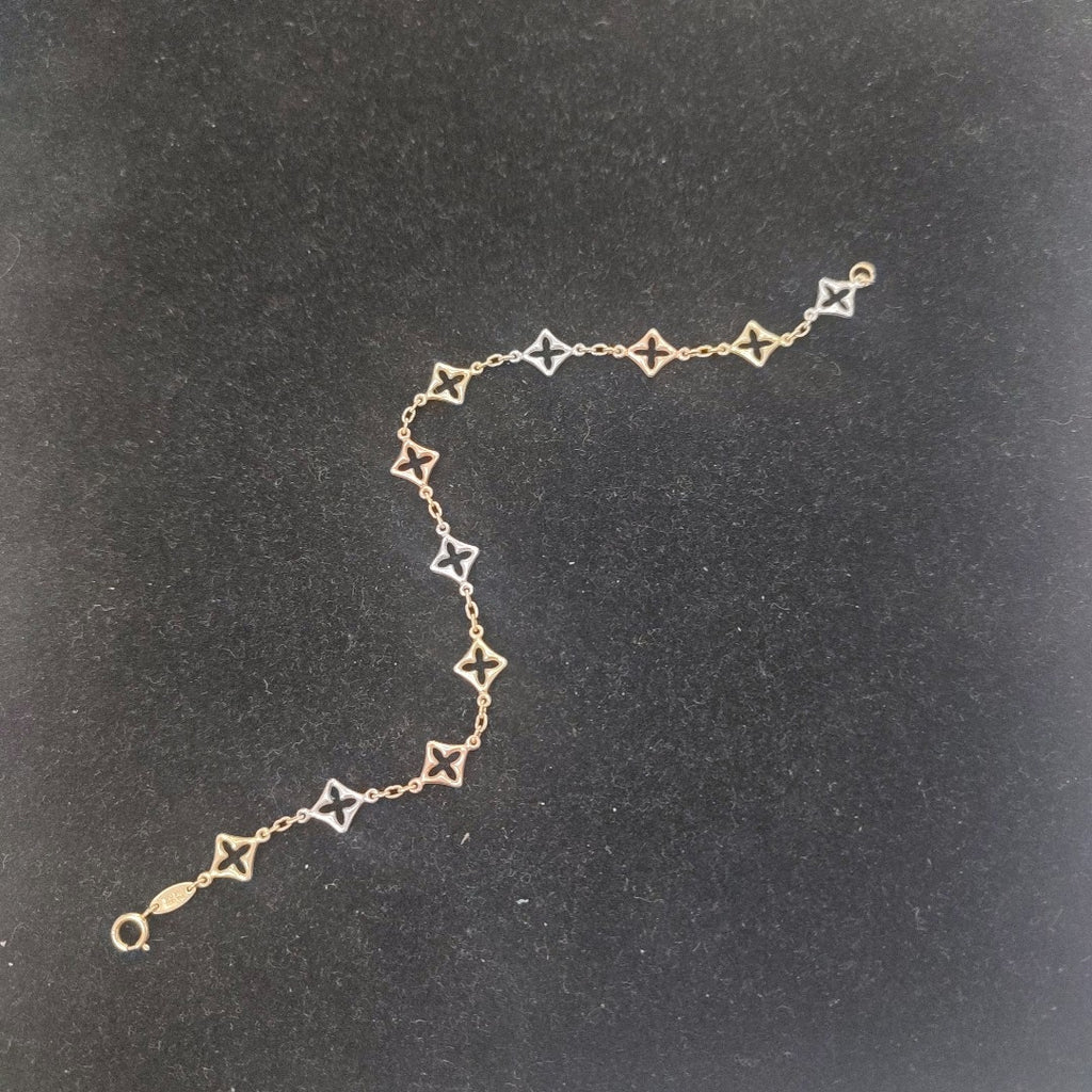 PULSERA ORO, ORO COMBINADO 14 K 2 GRMS (SEMINUEVO)