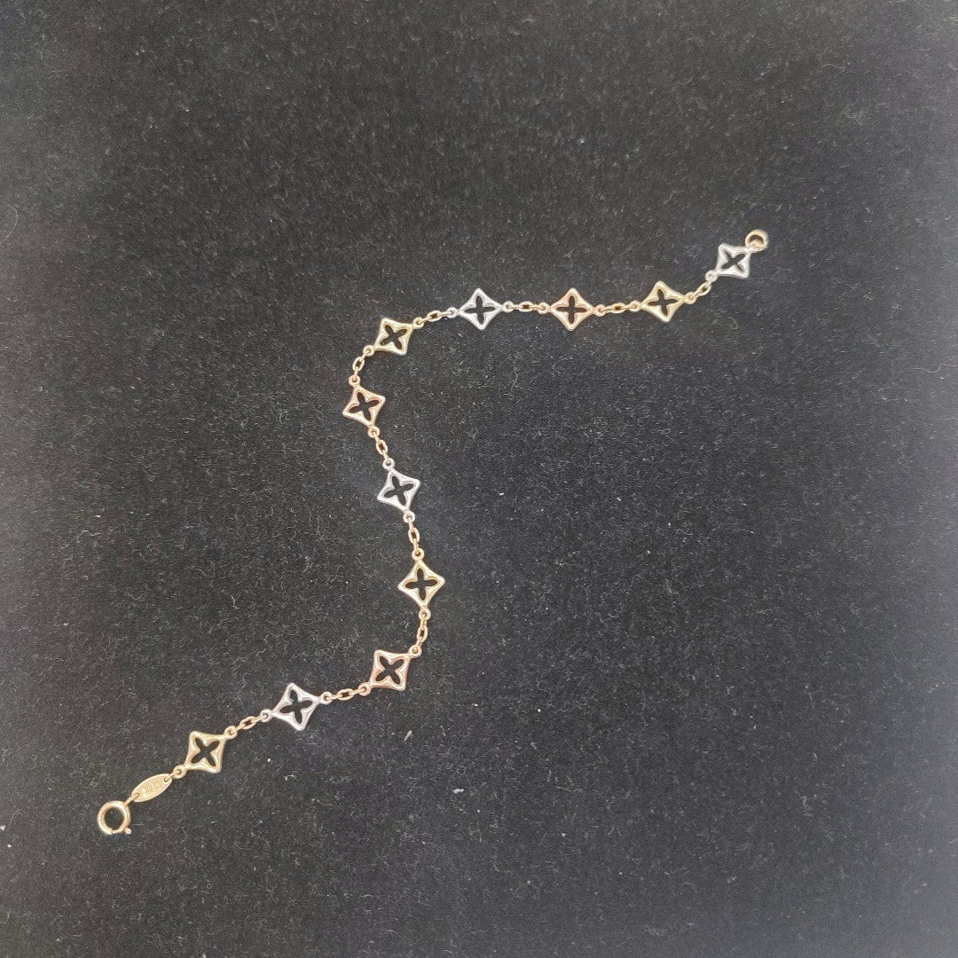 PULSERA ORO, ORO COMBINADO 14 K 2 GRMS (SEMINUEVO)