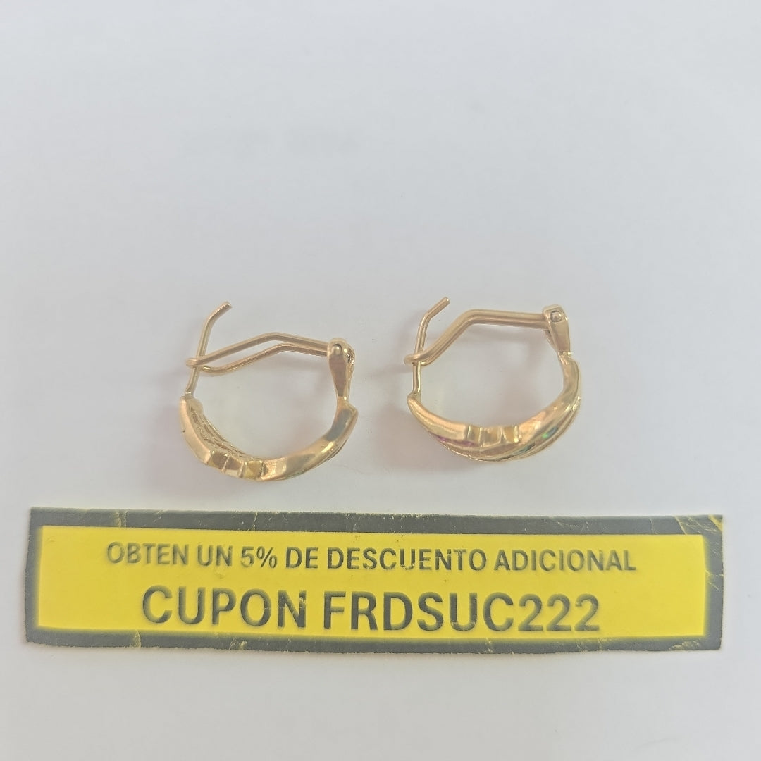ARETES PAR ORO 14 K 5.3 GRMS (SEMINUEVO)