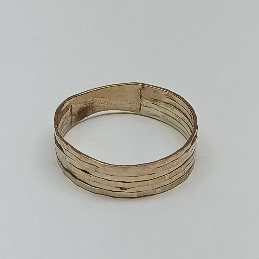 ANILLITO ORO COMBINADO 10 K 2,20 GRMS (SEMINUEVO)