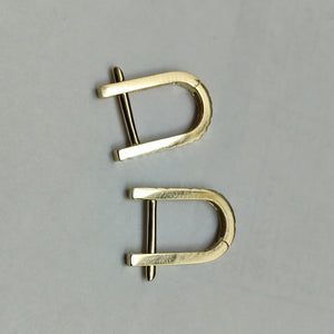 BROQUELES ORO 14K 1.5 (NUEVO)