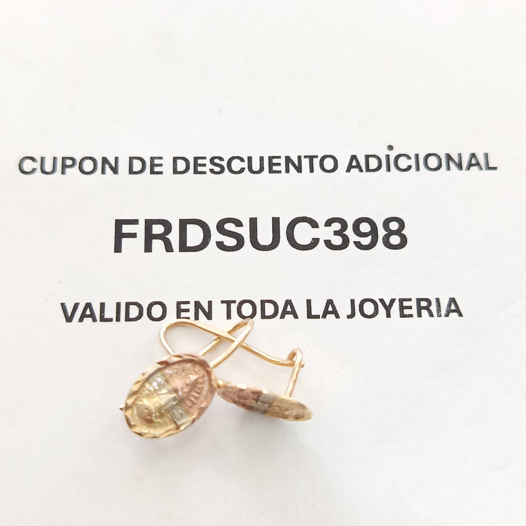 ARETES PAR ORO 10 K 1.2 GRMS (SEMINUEVO)