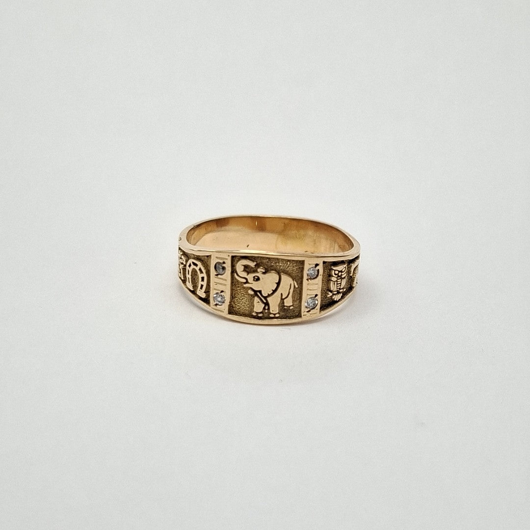 ANILLO ORO 14 K 4.5 GRMS (SEMINUEVO)