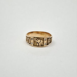 ANILLO ORO 14 K 4.5 GRMS (SEMINUEVO)