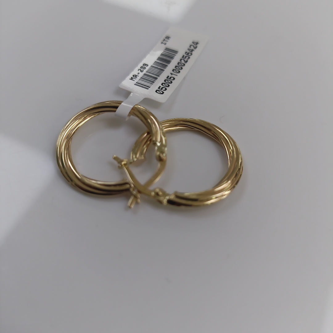 ARRACADAS ORO 10K 1.5 (NUEVO)