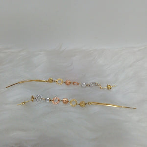 BROQUELES PAR ORO COMBINADO 14 K 2.4 GRMS (SEMINUEVO)