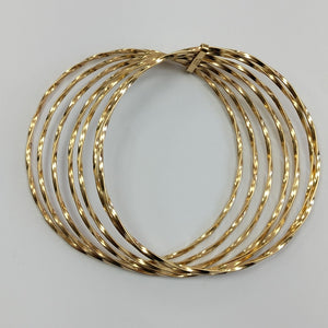 SEMANARIO DE PULSERAS ORO 14 K 22.3 GRMS (SEMINUEVO)