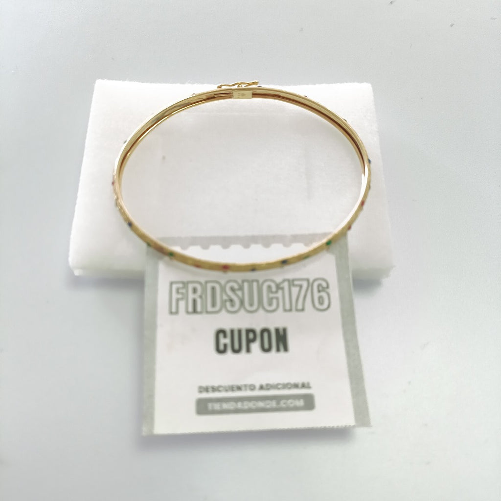 PULSERA RIGIDA ORO 14 K 3,80 GRMS (SEMINUEVO)
