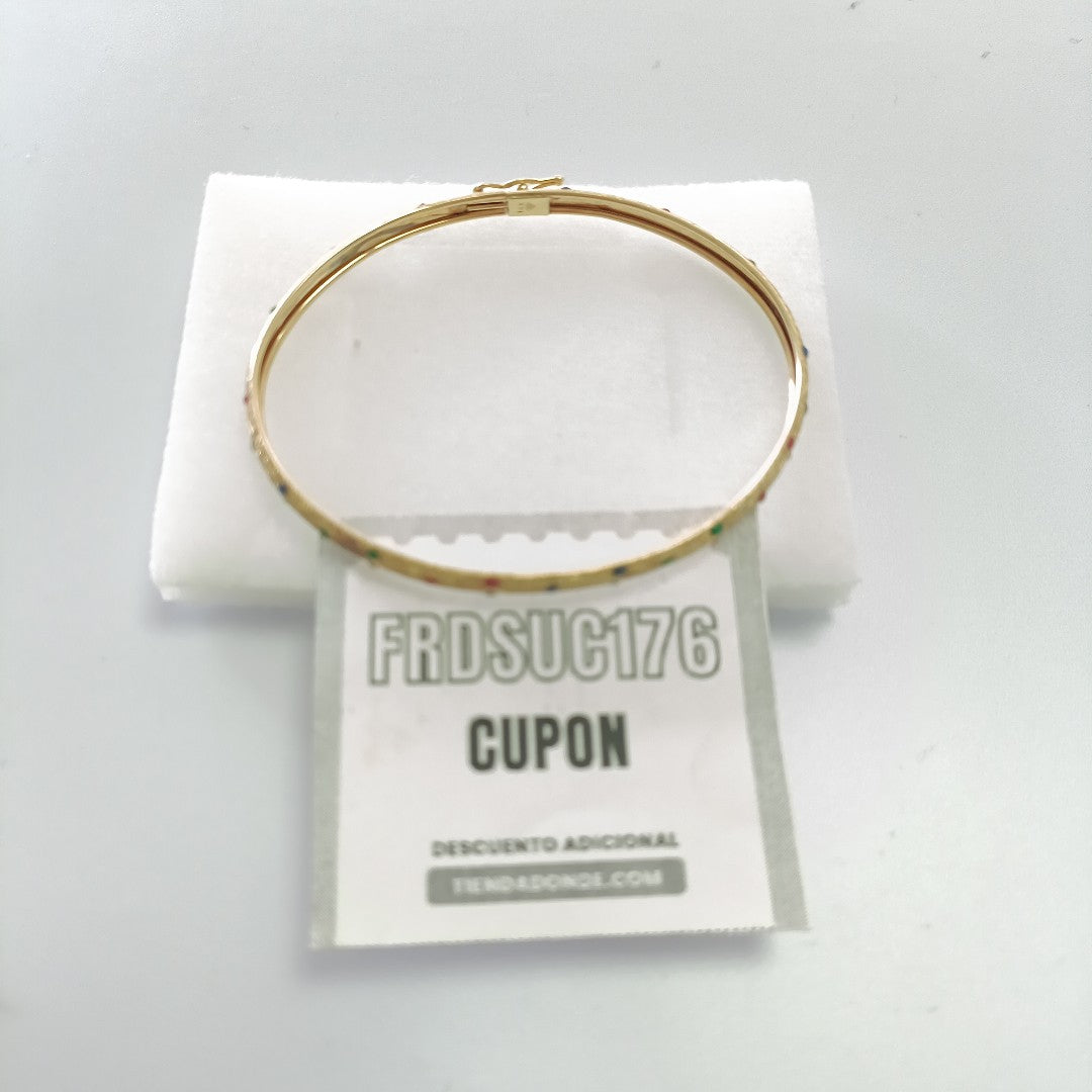 PULSERA RIGIDA ORO 14 K 3,80 GRMS (SEMINUEVO)