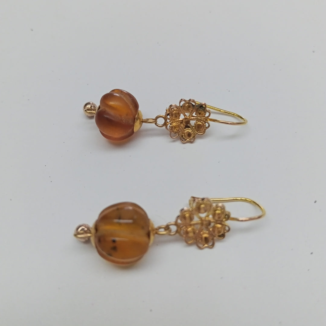 ARETES PAR ORO 8 K 2.2 GRMS (SEMINUEVO)