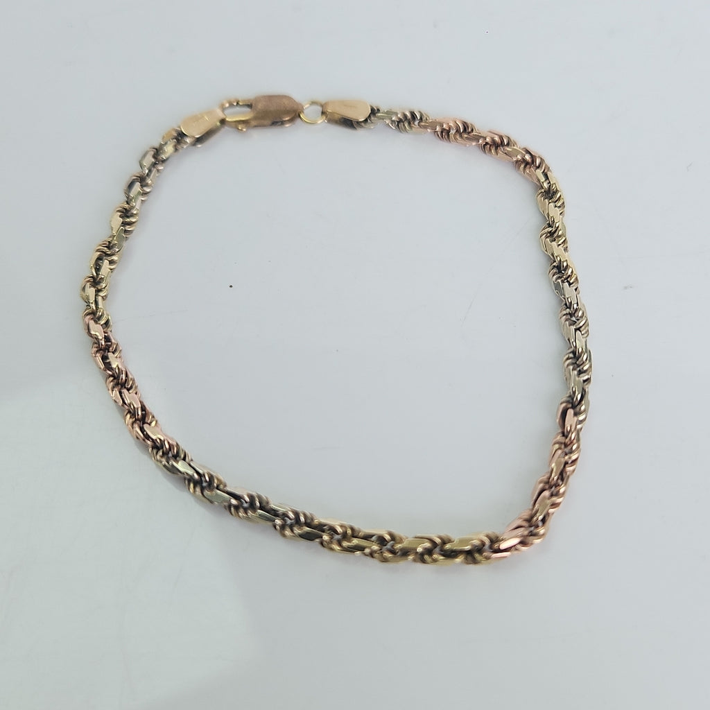 PULSERA ORO COMBINADO 14 K 8.1 GRMS (SEMINUEVO)