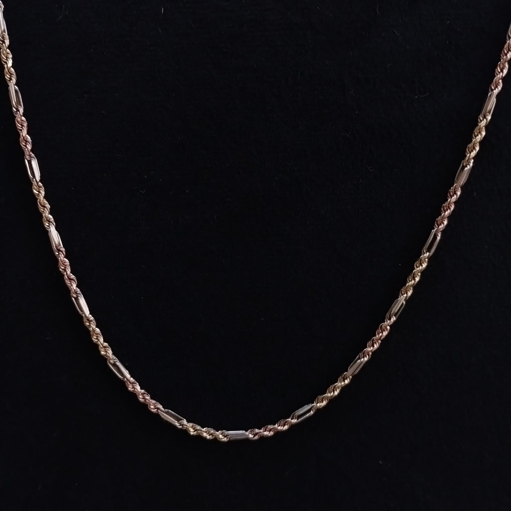 CADENA ORO COMBINADO 14 K 5,00 GRMS (SEMINUEVO)