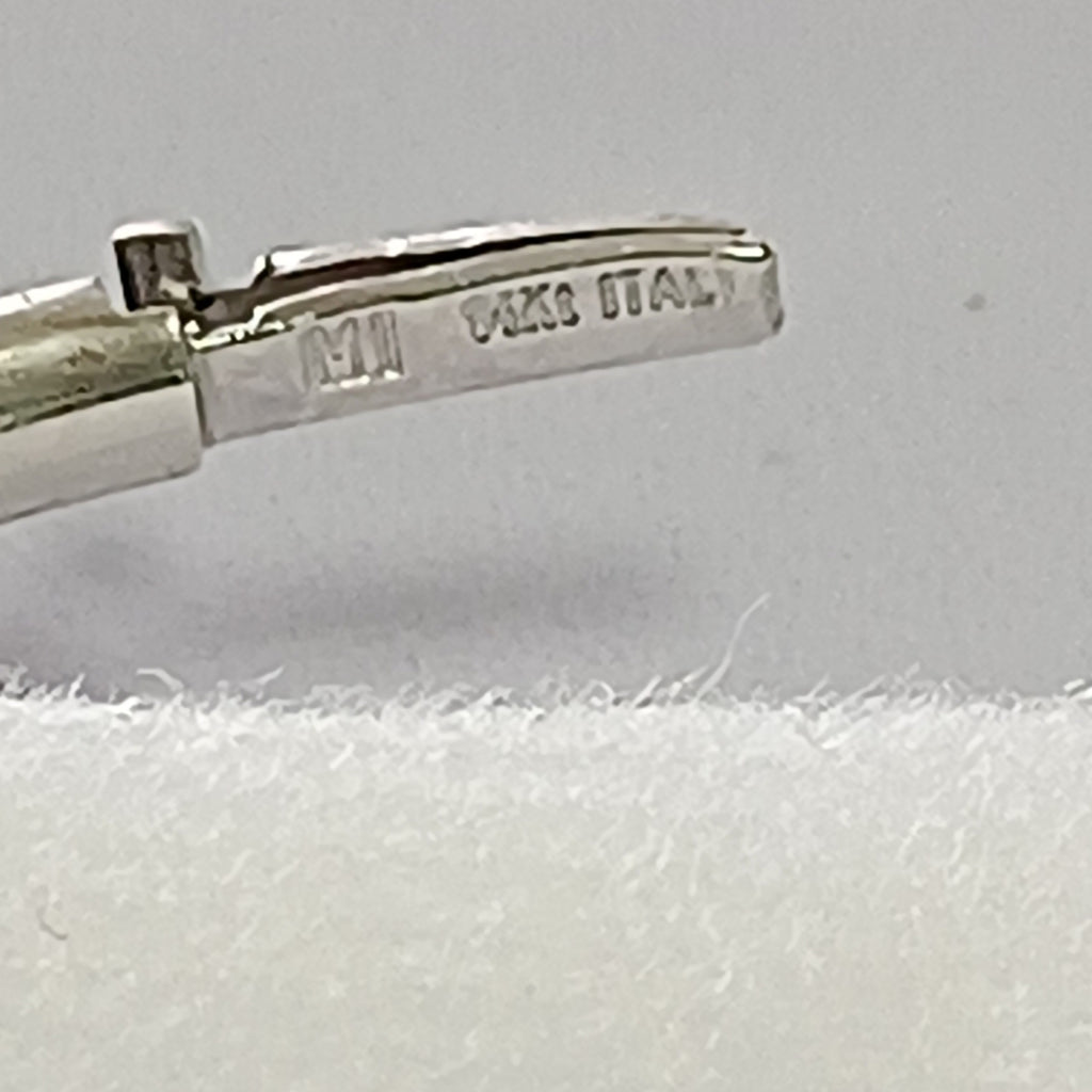 PULSERA RIGIDA ORO BLANCO 14 K 5,70 GRMS (SEMINUEVO)