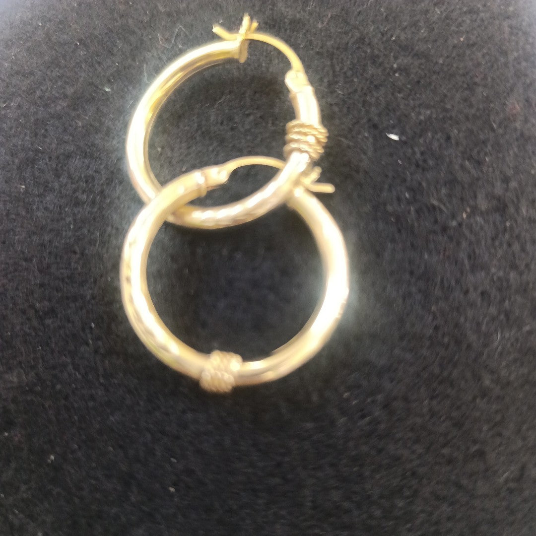 ARRACADAS PAR ORO 14 K 2.7 GRMS (SEMINUEVO)
