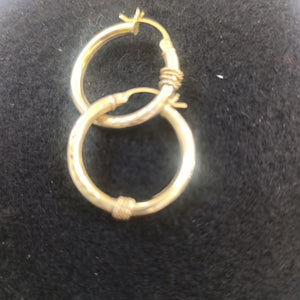 ARRACADAS PAR ORO 14 K 2.7 GRMS (SEMINUEVO)