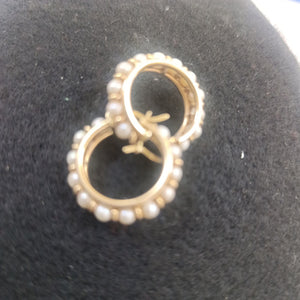ARRACADAS PAR ORO 14 K 5.4 GRMS (SEMINUEVO)
