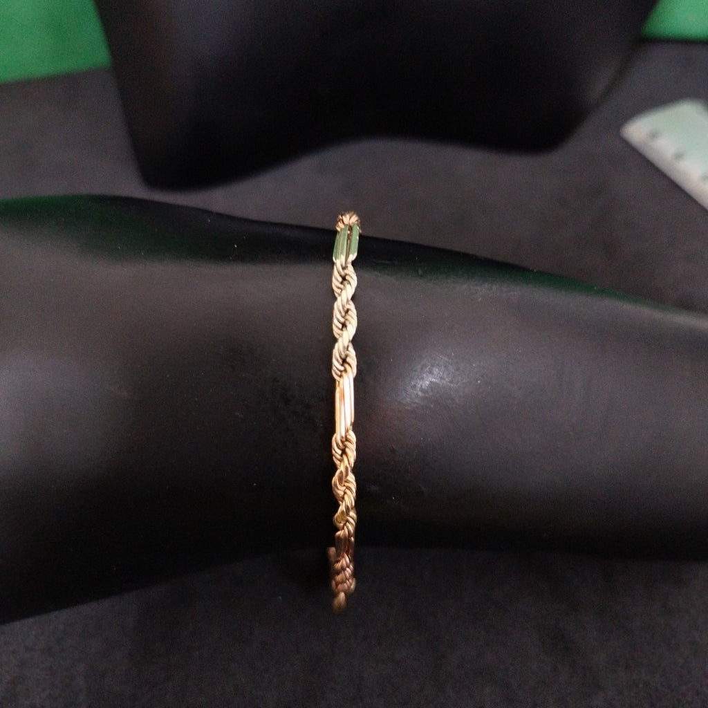 PULSERA ORO COMBINADO 10 K 2.5 GRMS (SEMINUEVO)
