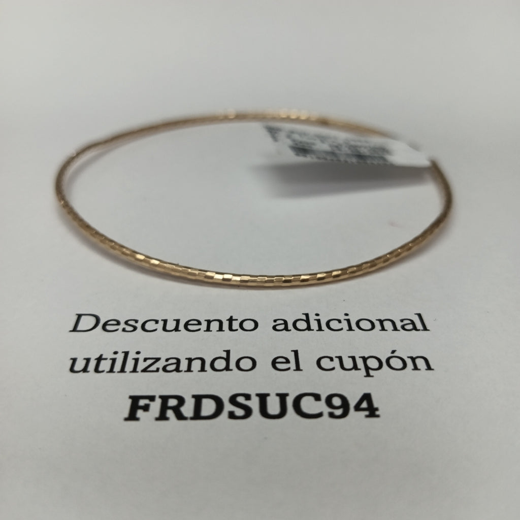 PULSERA RIGIDA ORO 14 K 2.3 GRMS (SEMINUEVO)
