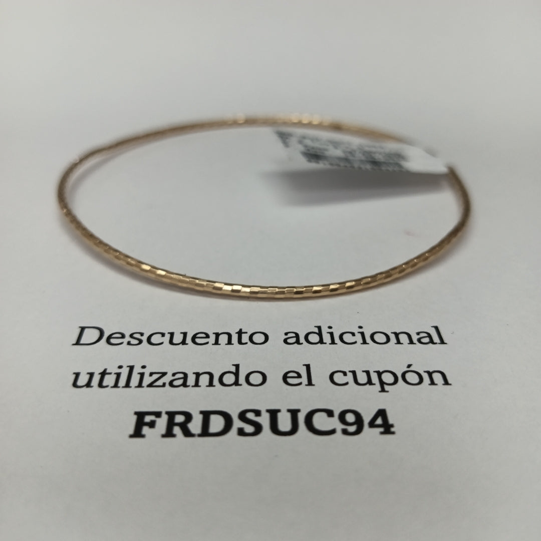 PULSERA RIGIDA ORO 14 K 2.3 GRMS (SEMINUEVO)