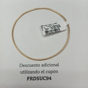 PULSERA RIGIDA ORO 14 K 2.2 GRMS (SEMINUEVO)