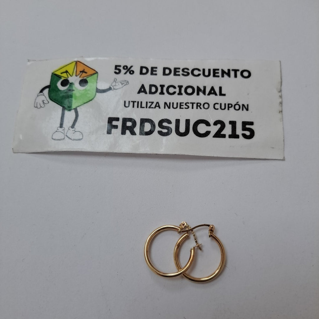 ARRACADAS PAR ORO 10 K 1.9 GRMS (SEMINUEVO)