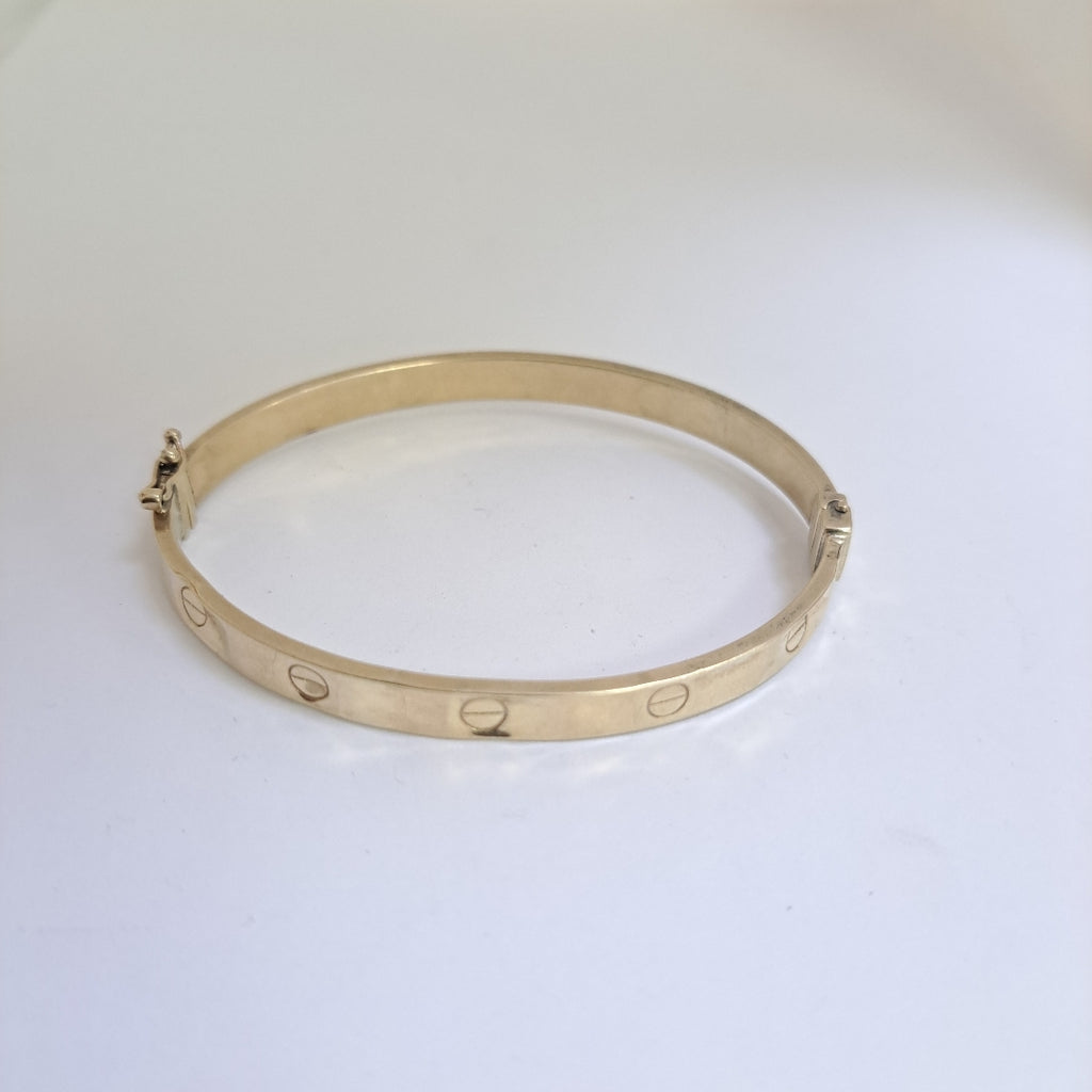 PULSERA RIGIDA ORO 10 K 5,60 GRMS (SEMINUEVO)