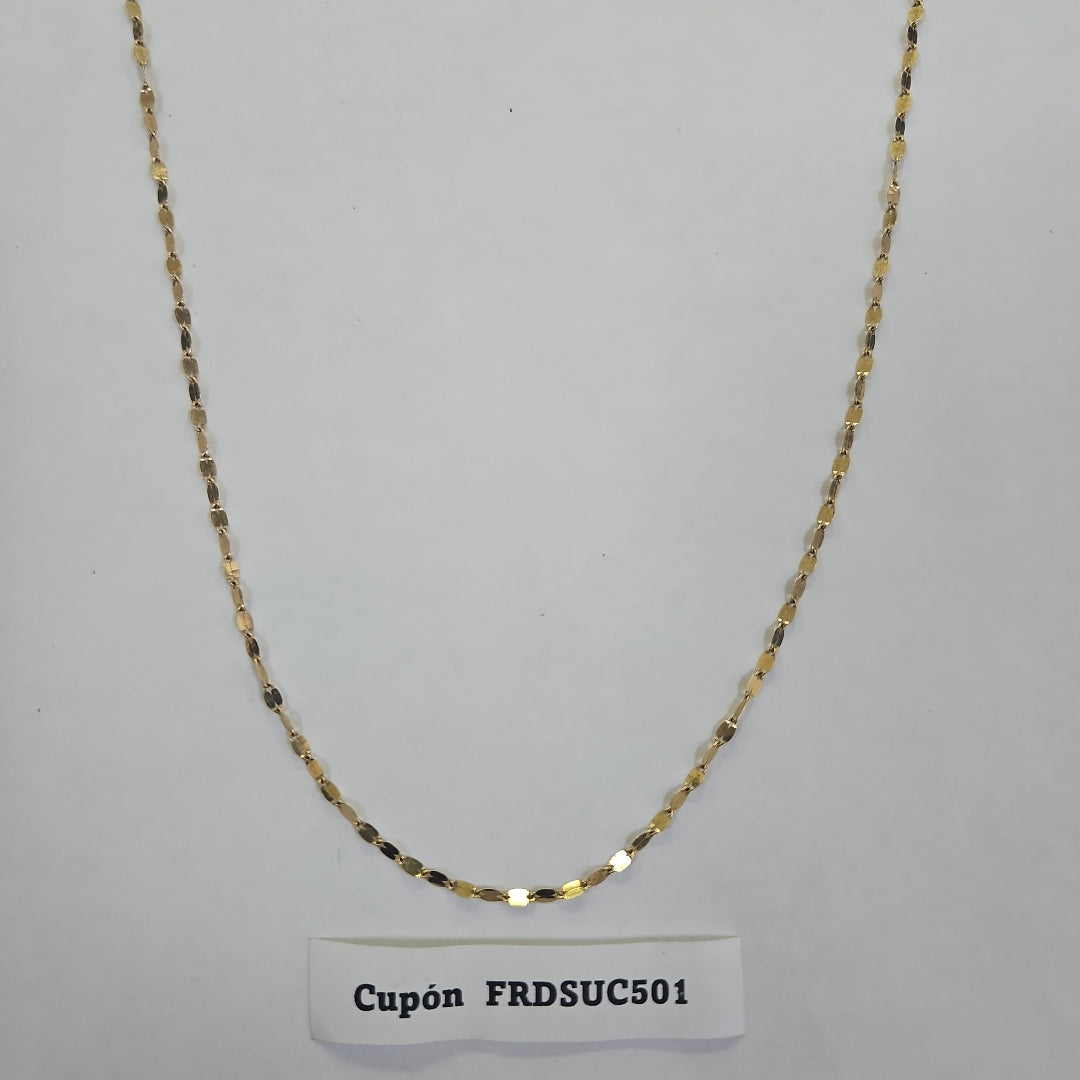 CADENA ORO 14 K 2.1 GRMS (SEMINUEVO)